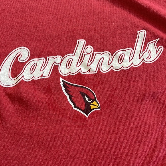 Cute NFL For Her Arizona Cardinals Red Tee Shirt Size Large - Picture 8 of 12